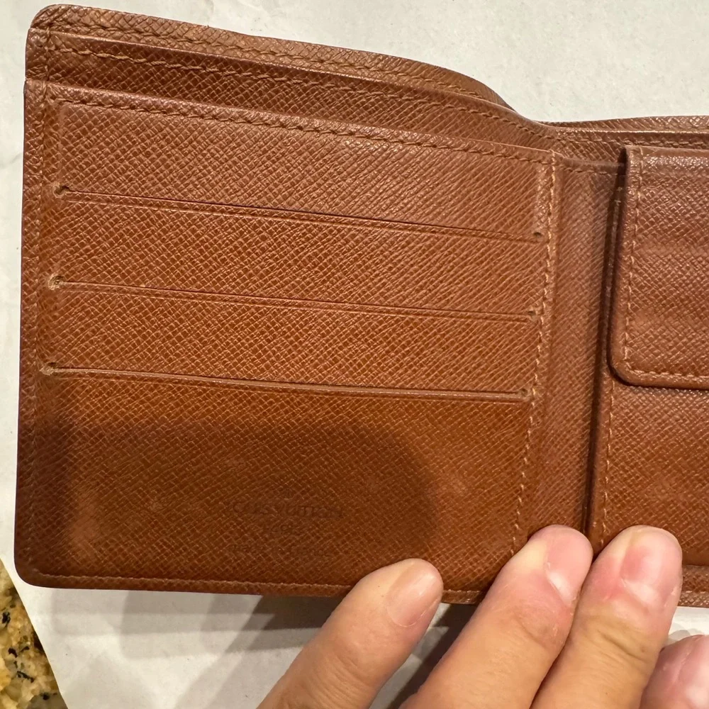 Louis Vuitton Monogram Ebien Multiple Wallet Card Case Leather Marco Bifold - Picture 7 of 7